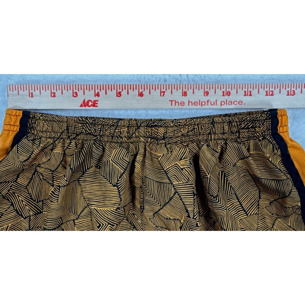 Nike Dri-FIT Tempo Womens Small Orange Black Prism Print Running Shorts - Picture 9 of 11